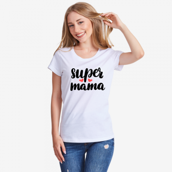 Ženska bijela majica Super Mama Ženska bijela majica Super Mama