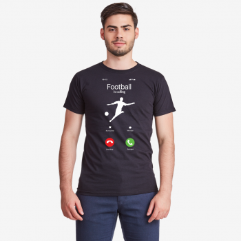 Muška crna majica Football is calling Muška crna majica Football is calling