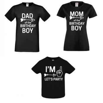 Obiteljski set majica Birthday Boy 1 Obiteljski set majica Birthday Boy 1