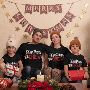 Božićni obiteljski set u crnoj boji Christmas Present Božićni obiteljski set u crnoj boji Christmas Present