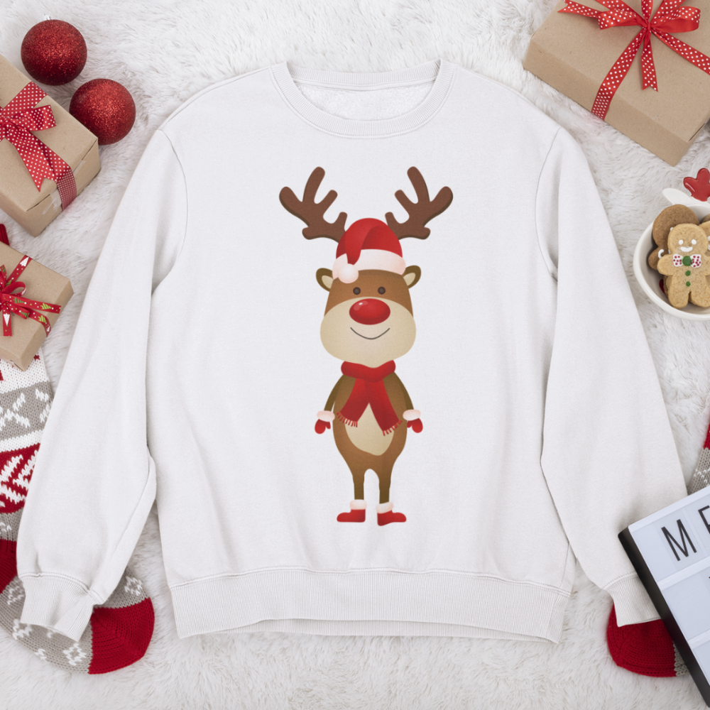 Božićna bluza u veličinama za odrasle i djecu Little Deer