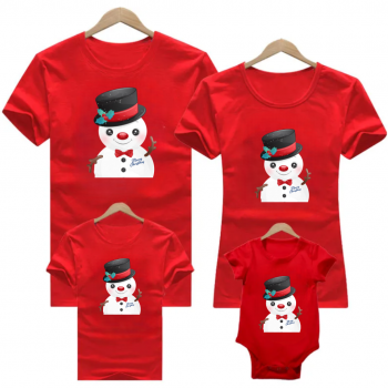 Božićne majice za cijelu obitelj Snowman Božićne majice za cijelu obitelj Snowman