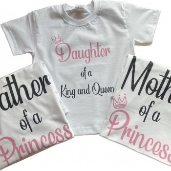 Set Majice Daughter of a King and Queen Set Majice Daughter of a King and Queen