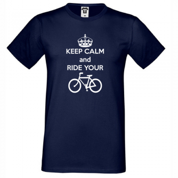 Mu&scaron;ka majica Keep Calm and ride your bike