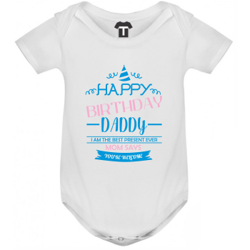 Dječji body Happy Birthday Daddy Dječji body Happy Birthday Daddy