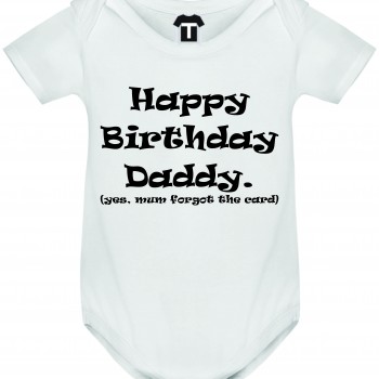 Dječji bodi Happy Birthday Daddy