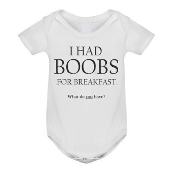 Dječji bodi I Had Boobs for Breakfast