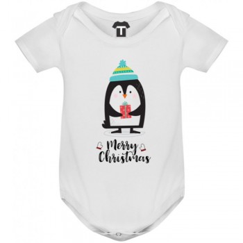 Dječji body Merry Christmas Penguin Boy Dječji body Merry Christmas Penguin Boy