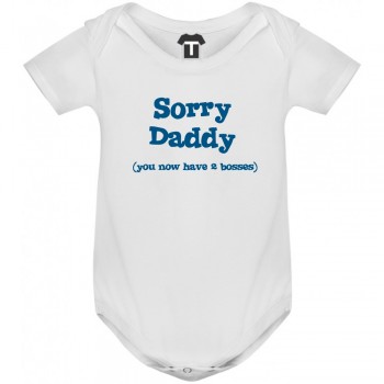Dječji bodi Sorry Daddy bijeli Dječji bodi Sorry Daddy bijeli