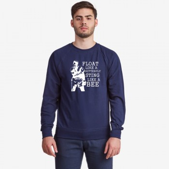 Muška tamno plava majica Float like a butterfly Sting like a bee - Muhammad Ali Muška tamno plava majica Float like a butterfly Sting like a bee - Muhammad Ali