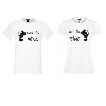 Majice za zaljubljenе She is Mine - He is Mine Majice za zaljubljenе She is Mine - He is Mine