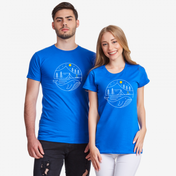 Plave majice za parove Camping Couple Plave majice za parove Camping Couple