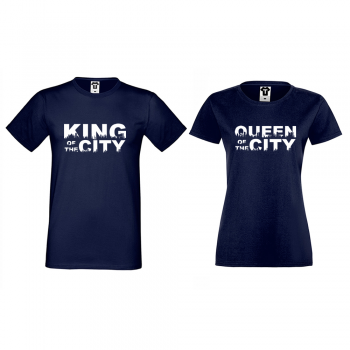 Mornarske majice za parove King Queen of the city Mornarske majice za parove King Queen of the city