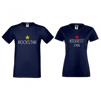 Mornarske majice za parove Rockstar and Fan Mornarske majice za parove Rockstar and Fan