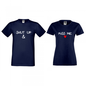 Mornarske majice za parove Shut up and Kiss me Mornarske majice za parove Shut up and Kiss me