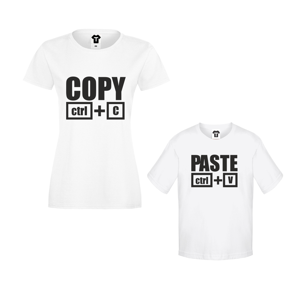 Set Ženska majica i dječja majica Copy - Paste Set Ženska majica i dječja majica Copy - Paste
