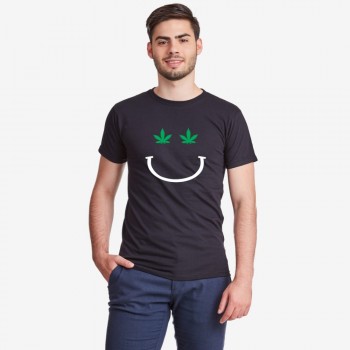 Muška crna majica Mary J Smile Muška crna majica Mary J Smile