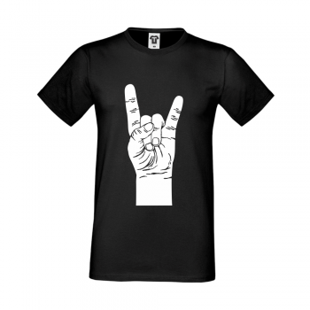 Мъжка черна тениска Rock it - D-M-046B Мъжка черна тениска Rock it - D-M-046B