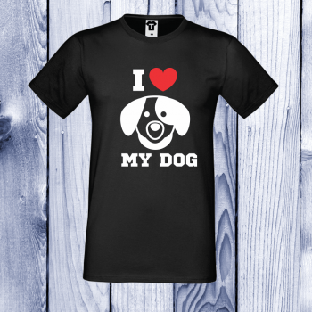 Mu&scaron;ka majica I LOVE MY DOG