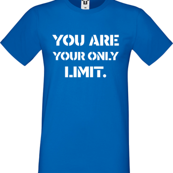 Muška majica You are your Limit plava Muška majica You are your Limit plava
