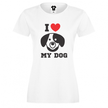 Ženska majica I LOVE MY DOG Ženska majica I LOVE MY DOG