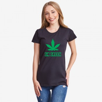 Ženska crna majica Go Green Ženska crna majica Go Green
