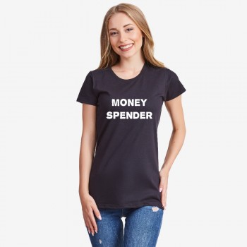 Ženska crna majica Money Spender Ženska crna majica Money Spender