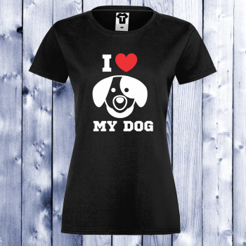 Ženska majica I LOVE MY DOG Ženska majica I LOVE MY DOG