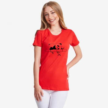 Ženska crvena ili crna majica Sleeping Panda 2 Ženska crvena ili crna majica Sleeping Panda 2