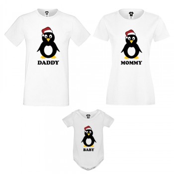 Obiteljski komplet u bijeloj ili crnoj boji Penguin Family Obiteljski komplet u bijeloj ili crnoj boji Penguin Family