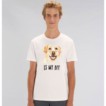Mu&scaron;ka majica od 100% organskog pamuka u bijeloj boji  Dog BFF