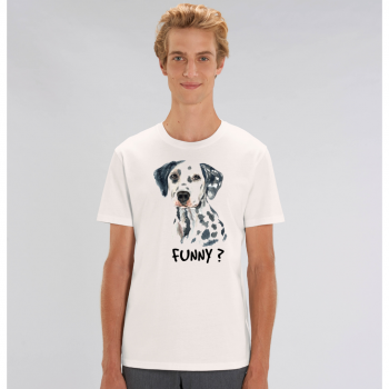 Mu&scaron;ka majica od 100% organskog pamuka u bijeloj boji Funny Dog