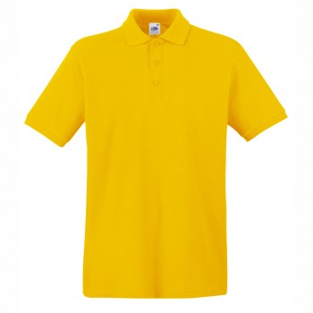 Muška polo majica od 100% pamuka žute boje